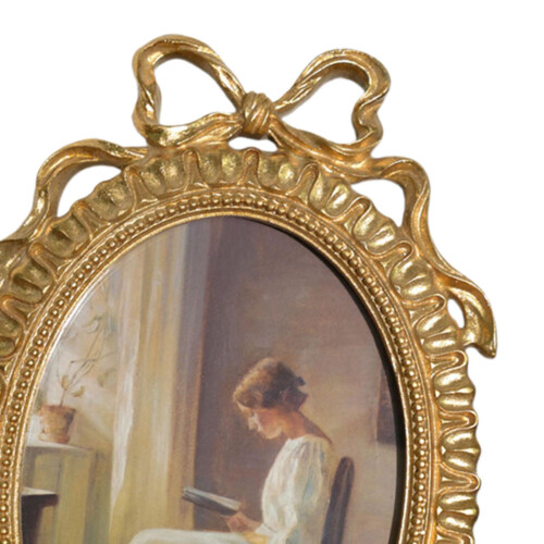 Oval Photo Frame 10x6.9inch Retro Styled for Office Studio Versatile E 2