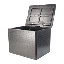 Insulated Food Carrier Box Hinged Lid for Cold or Hot Food Thermal Con