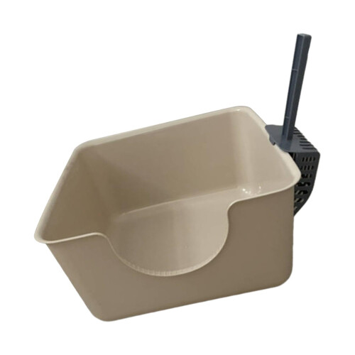 Cat Litter Box Durable Open Top Pet Litter Tray for Small Medium Cats