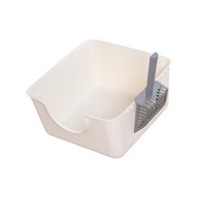 Cat Litter Box Durable Open Top Pet Litter Tray for Small Medium Cats
