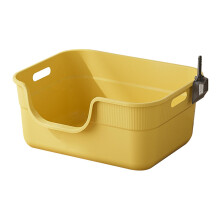 Open Top Pet Litter Box Compact Cat Toilet Anti Splashing Easy Carry f