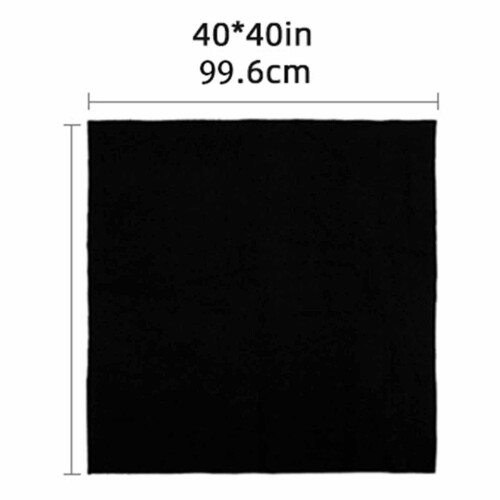 Fireproof Blanket Portable Black Camping Fire Pits Mat for Picnic Hiki 1