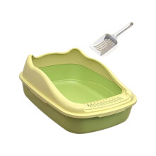 Cat Litter Box Litter Container Kitty Litter Pan Pet Cat Toilet Sand B