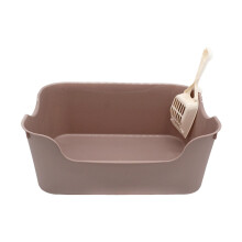 Cat Litter Box for Rabbit with Cat Litter Shovel Splashproof Pet Litte