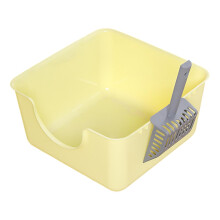 Open Litter Box Smooth Anti Splashing Easy to Clean Portable for Indoo