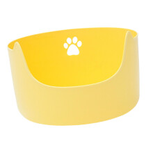 Open Top Pet Litter Tray Kitten Potty Toilet Durable Heighten Cat Litt