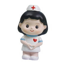 Nurse Statue Romantic Cute Handmade Cake Topper for Festival Bedroom W