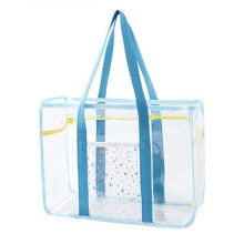 Clear Tote Bag Gym Bag Female PVC Beach Tote for Swimming Working Spor
