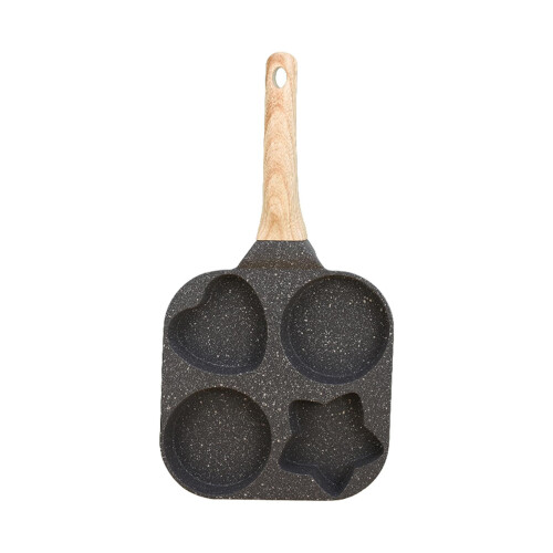 Nonstick Egg Frying Pan 4 Holes Egg Pan Omelette Pan for Steak Baking