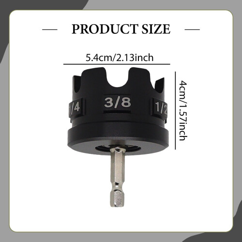 Nut Drill Attachment for Professional Contractor Electrician Aluminum 1