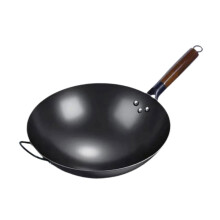 Wok Pan Induction Cooker Pots Manual Forging Iron Pan General Nonstick