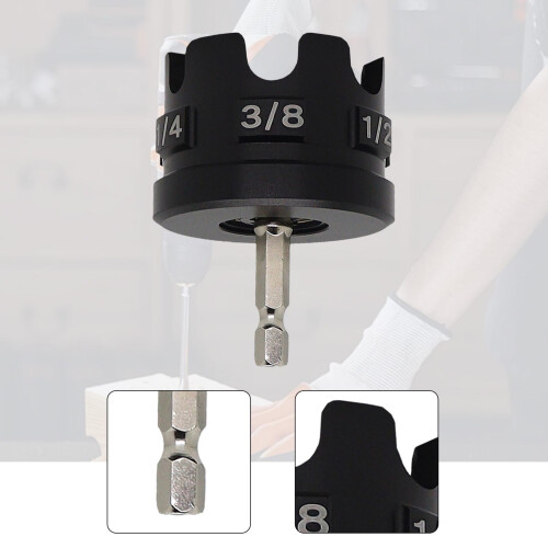 Nut Drill Attachment for Professional Contractor Electrician Aluminum 2