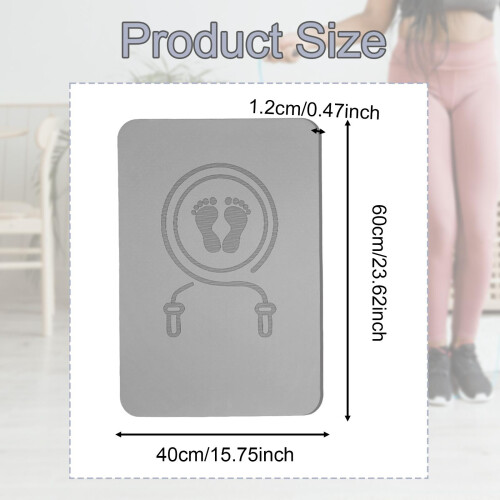 Cordless Jump Rope Mat Shock Absorbing Skipping Mat Multipurpose Worko 1