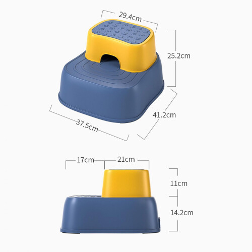 Toddlers Step Stool Stable Step Stool for Kids for Bedroom Bathroom Bl 1