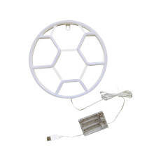 Soccer Neon Sign Table Decorative Backdrop Neon Lights for Club Weddin