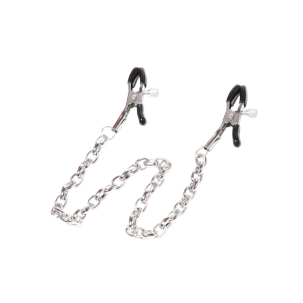 Nipple Clips Non Piercing Adults Games for Women Men with Chain