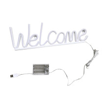 Welcome Neon Sign Decorative Lamp Neon Light Sign for Bar Pub Store bl