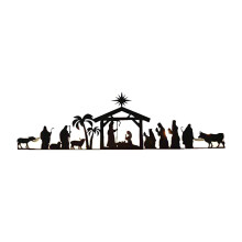 Christmas Nativity Advent Candle Holder Crafts for Mantel Office Livin
