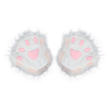 Kitten Paw Gloves Costume Gloves Half Finger Gloves for Carnival Clubs
