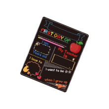 First Day Day of School Chalkboard Double Sided for Kindergarten Offic