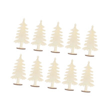 10Pcs Christmas Tree Cutouts Gift Tags for Scrapbooking Bookmarks DIY