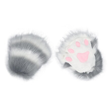 Kitten Paw Gloves Costume Gloves Half Finger Gloves for Carnival Clubs