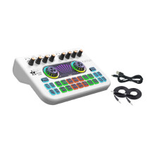 Sound Audio Mixer Board Webcast Live Stream Sound Card for Singing KTV