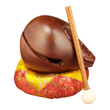 Temple Block Compact Handcraft Red Sandalwood Musical Instrument Woode