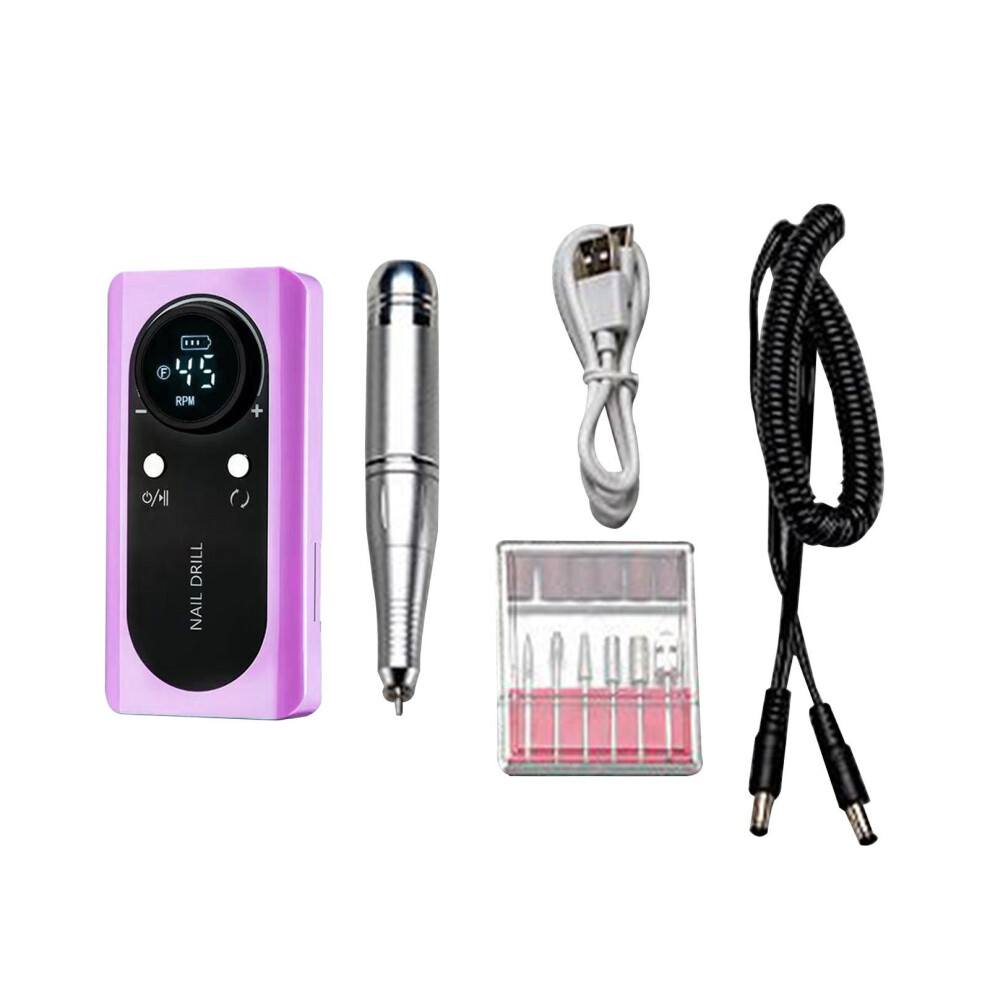 Electric Nail Drill Machine 45000RPM Nail File for Removing Cutting Tr