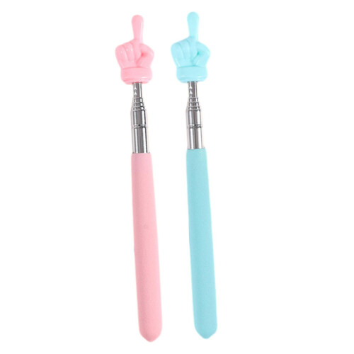 2 Pieces Extendable Finger Pointer Sticks Telescopic Teachers Finger P