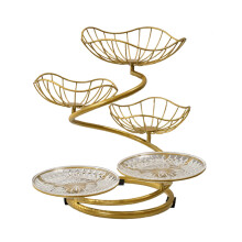 5 Tier Fruit Basket Bowl Space Saving Container Rack Metal Wire Fruit
