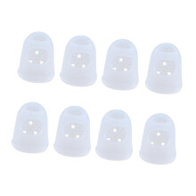 8 Pieces Silicone Guitar Finger Guards Silicon Fingertip Protectors fo