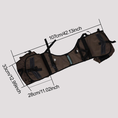 Canvas Saddle Bag Compact Saddlebag for Horseback Equestrian /Western 1