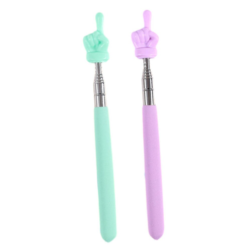 2 Pieces Extendable Finger Pointer Sticks Telescopic Teachers Finger P