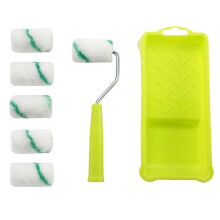 Mini Paint Rollers Paint Roller with Tray for Furniture Bookroom Art P