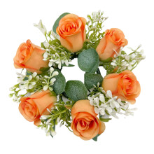 Candle Ring Wreath Garland Greenery Wreath for Living Room Home Thanks