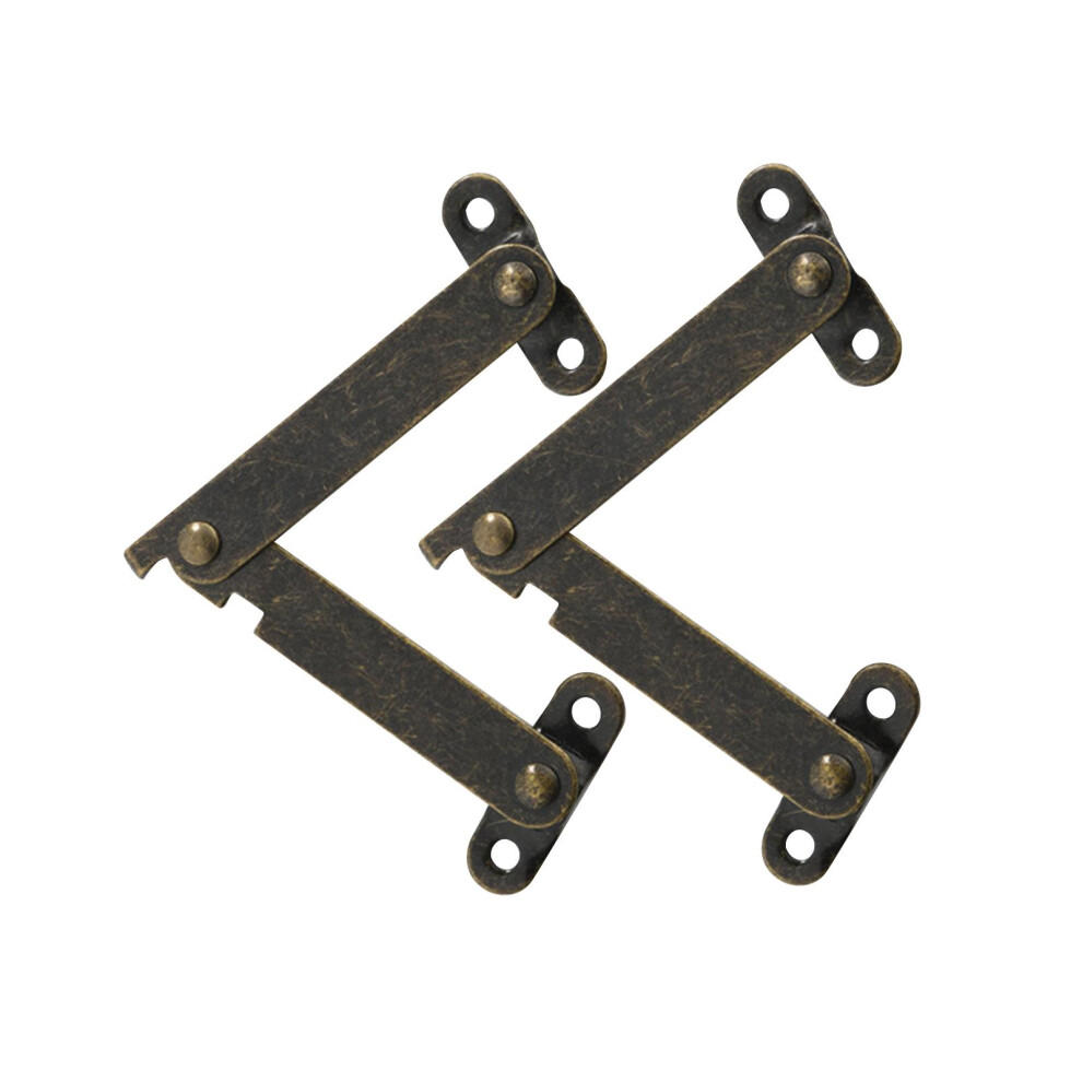 2 Pieces Lid Folding Support Hinges Cupboard Lift Up Strut For Jewelry 6902696419316