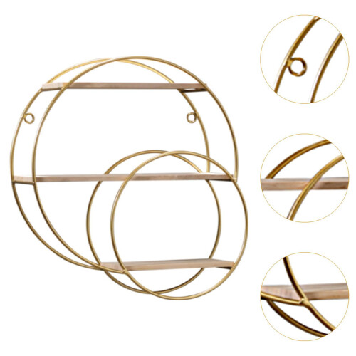 Wall Shelf Floating Shelf 3 Layers Sturdy for Bathroom Essentials Deco 2
