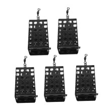 5Pcs Metal Carp Feeder Basket Cage for Fishing Enthusiasts Fishing Lur