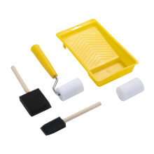 Mini Paint Rollers Paint Roller with Tray for Furniture Bookroom Art P