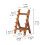 Salmon Knife Shelf Knife Storage Rack for Desktop Collection Cabinets 2