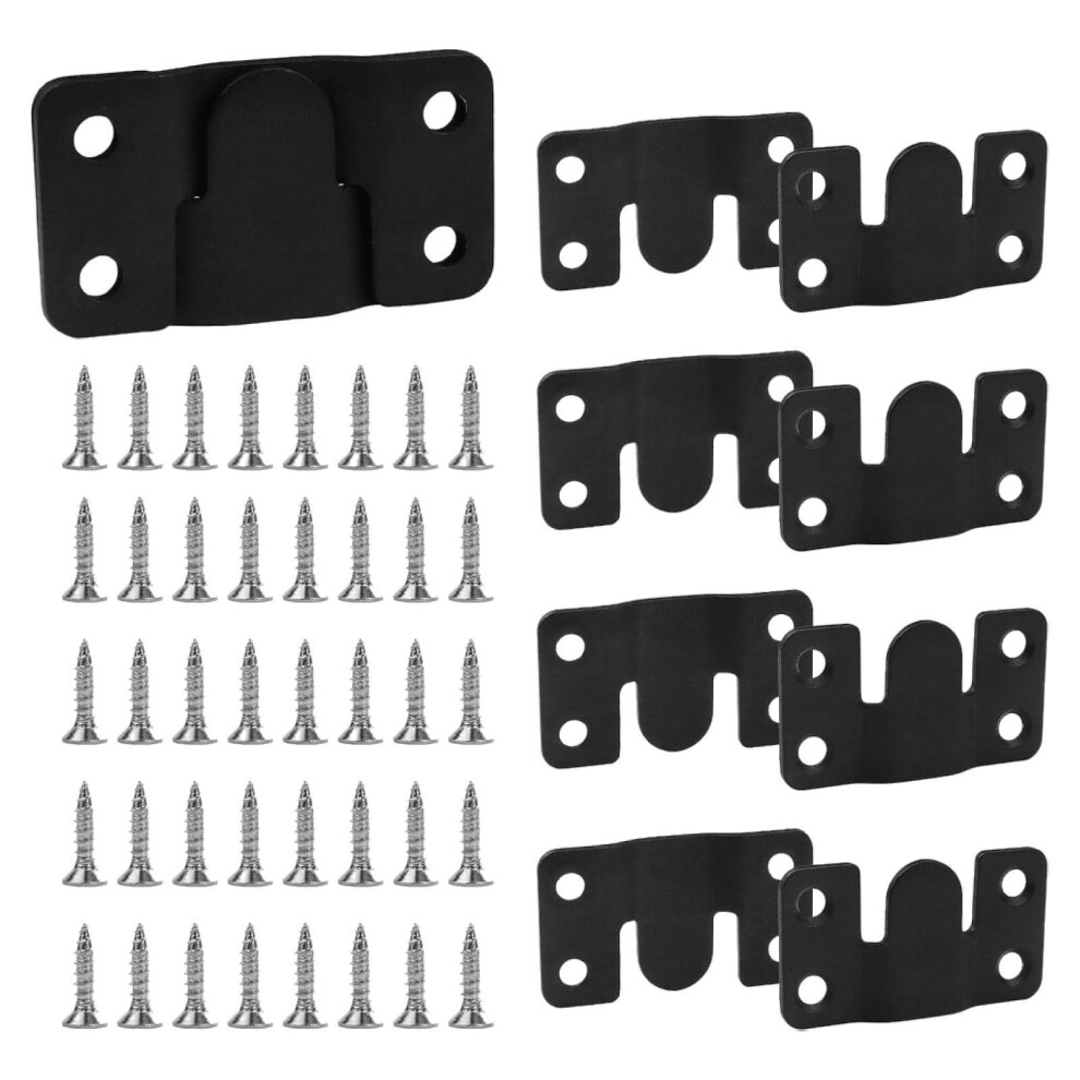 10X Interlocking Flush Mount Bracket Sturdy Multifunctional Photo Fram 6902695912634