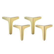 4 x Iron Metal Furniture Legs Sofa feet Chair Cabinet Table 13cm Golde