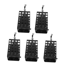 5Pcs Metal Carp Feeder Basket Cage for Fishing Enthusiasts Fishing Lur