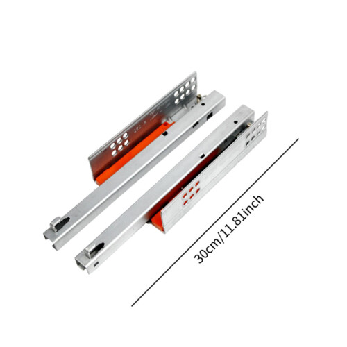 2Pcs Drawer Sliding Rails Simple Appearance Undermount for Kitchen Fur 1