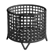 Round Metal Wire Basket Sturdy Mesh Storage Bin for Home Laundry Room