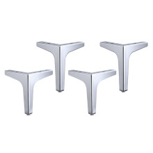 4 x Iron Metal Furniture Legs Sofa feet Chair Cabinet Table 17cm Silve