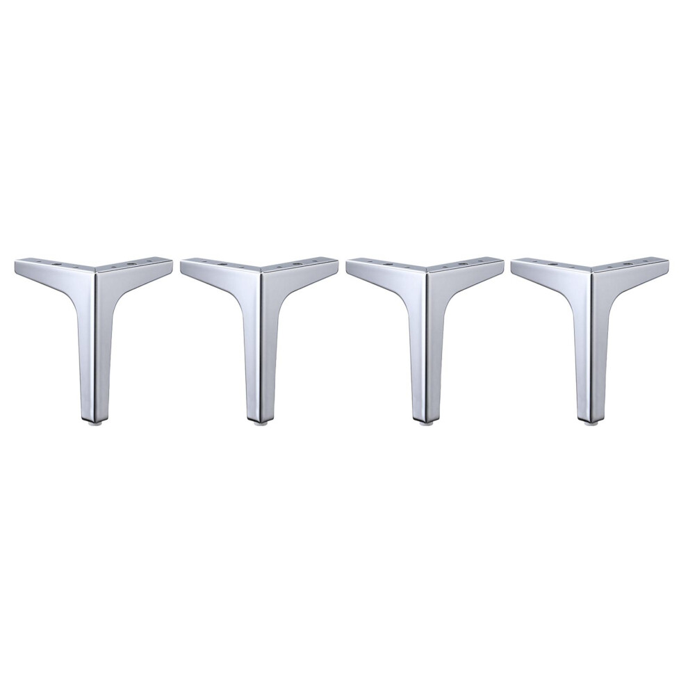 4 X Iron Metal Furniture Legs Sofa Feet Chair Cabinet Table 10Cm Silve 6902696346896