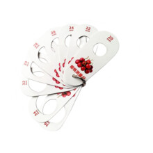 Ruler for Fruits 9 Holes Flexible Fruit Measuring Ruler for Cherry Blu