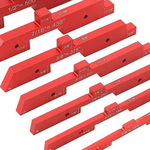 7Pieces Setup Blocks Height Gauge Set Multipurpose for Handymen Gauge 2